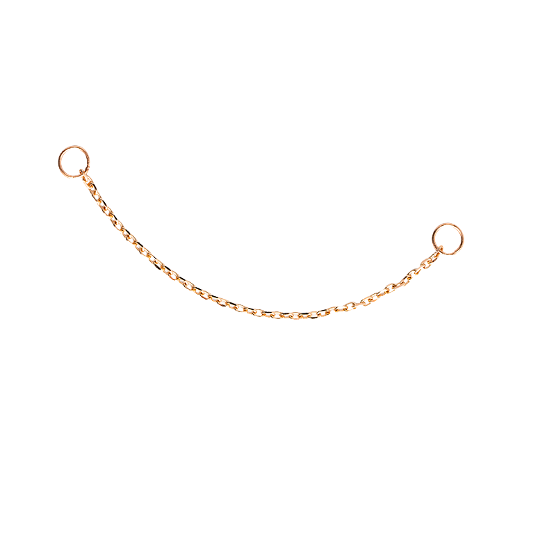 Gold Rolo Chains with O-ring